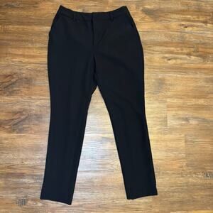 Nine West Mid Rise Skinny black casual dress pants size 6